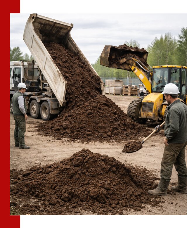 Доставка торфа оптом и в мешках в Североморске