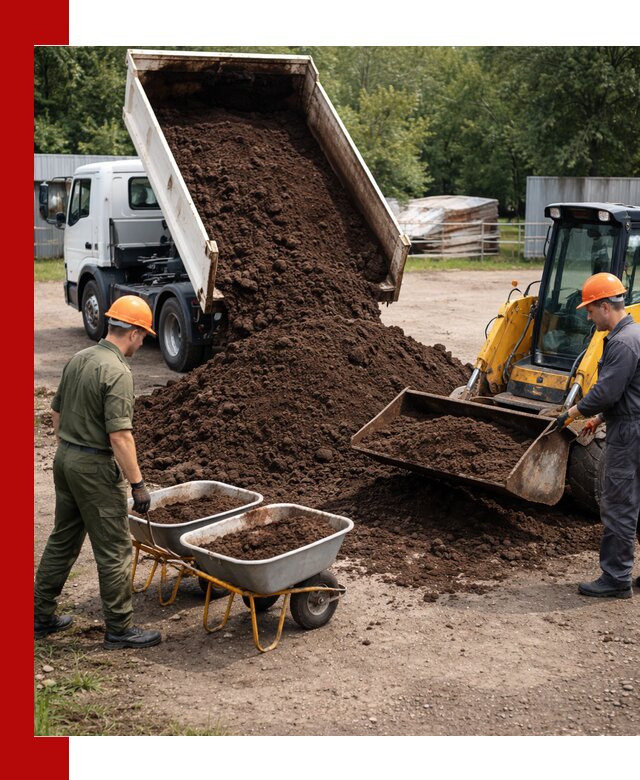 Доставка торфо-земляной смеси в Североморске для огорода и ландшафта