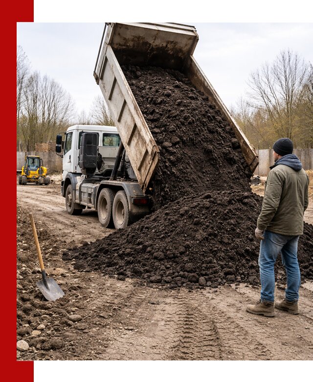 Доставка чернозема навалом в Североморске быстро и выгодно