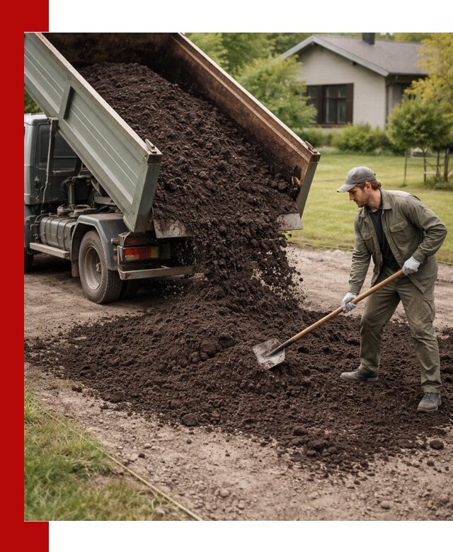 Чернозем для газона с доставкой в Североморске быстро и качественно