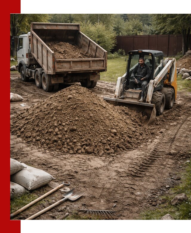 Суглинок для планировки участков в Североморске с доставкой и выгрузкой