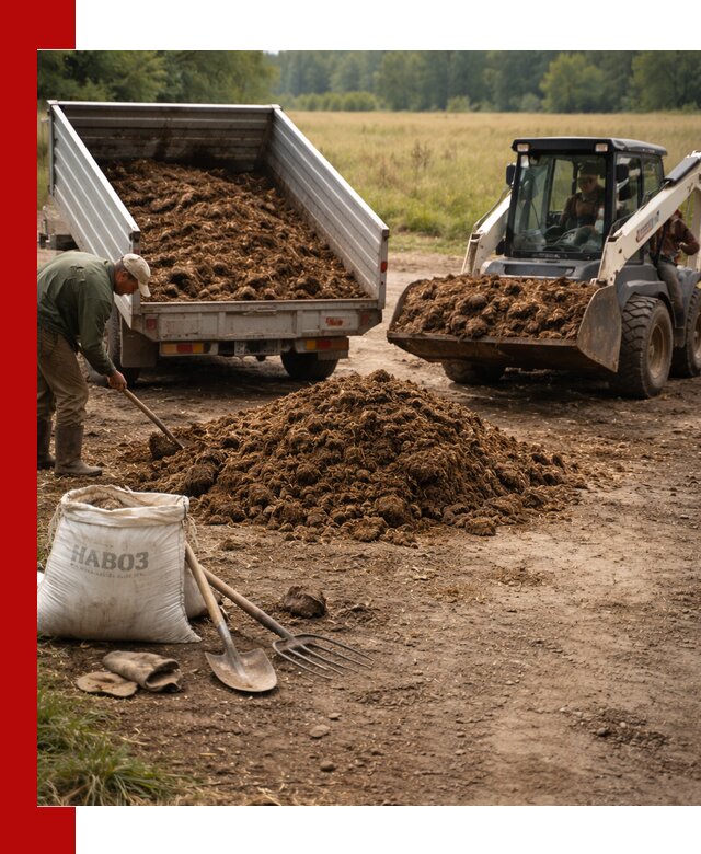 Доставка конского навоза в Североморске с разгрузкой и доставкой на объект