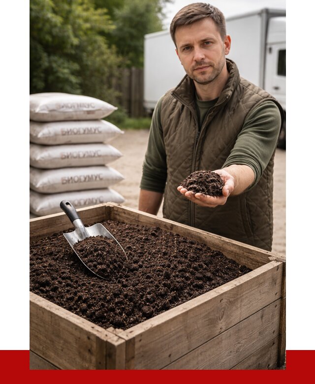 Купить биогумус в Североморске с доставкой от 9092 р. за куб | ПРОНЕРУДСвм