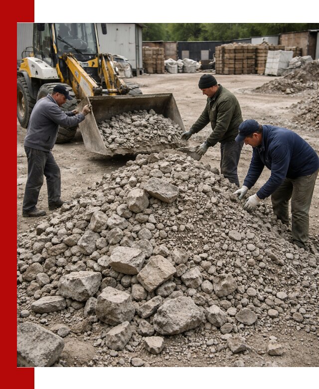 Демонтаж и вывоз бой бетона в Североморске