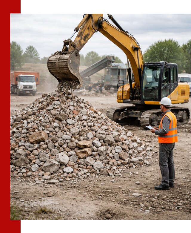 Доставка и вывоз строительного боя в Североморске