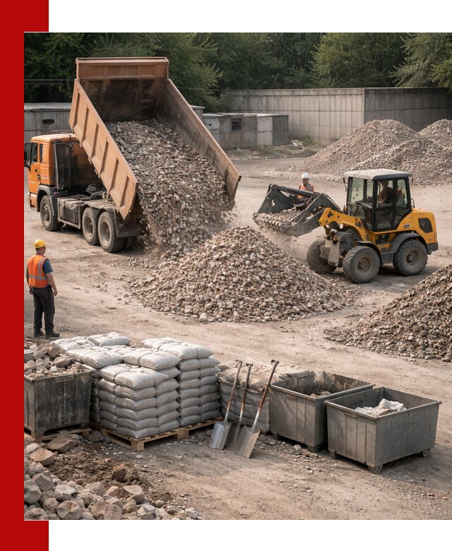 Вторичные материалы для отсыпки в Североморске — поставка и доставка