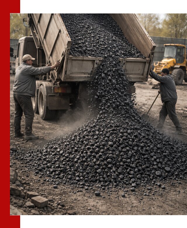 Доставка угля семечка самосвалами в Североморске