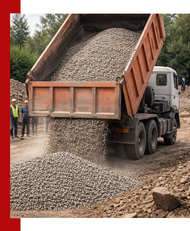 Доставка сыпучих материалов самосвалом в Североморске быстро и надежно