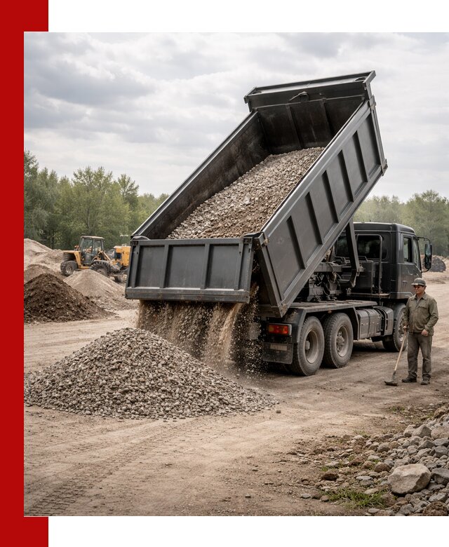 Доставка самосвалом 30 м3 по выгодным ценам в Североморске