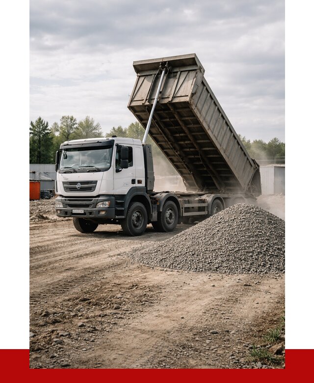 Доставка самосвалом 40 кубов в Североморске от 9627 р. | ПРОНЕРУДСвм