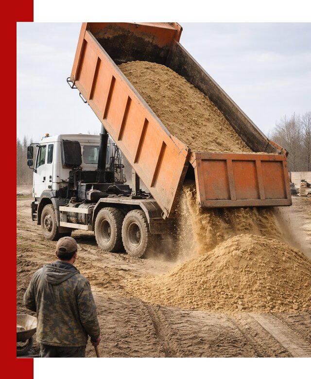 Аренда самосвала 20 тонн для перевозки грузов в Североморске