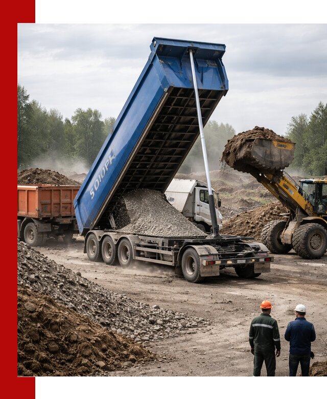 Аренда тонар 40 тонн в Североморске с доставкой материалов