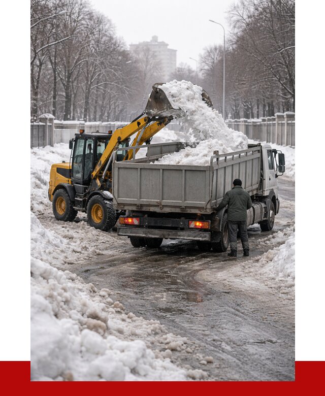 Вывоз снега с погрузкой в Североморске от 3744 р. ПРОНЕРУДСвм