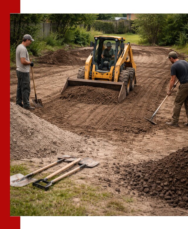 Планировка участка грунтом с вывозом и доставкой в Североморске