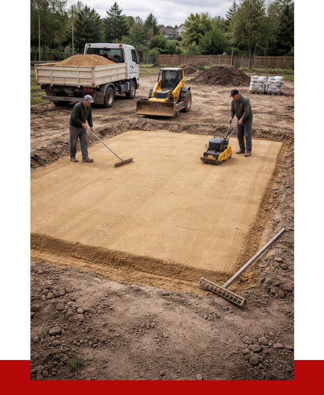 Устройство песчаной подушки в Североморске от 4814 р. ПРОНЕРУДСвм