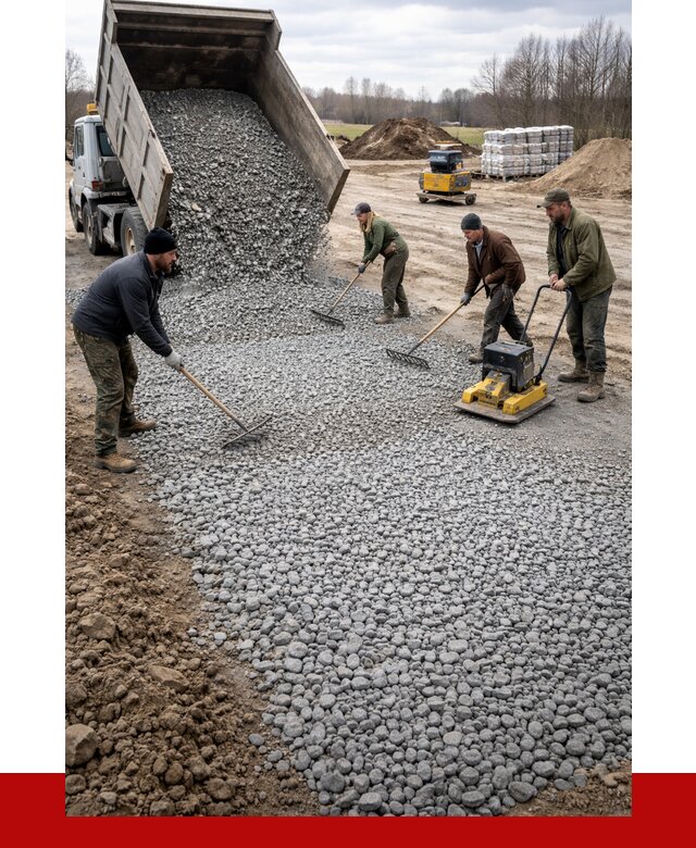 Устройство щебеночной подушки в Североморске от 4814 р. ПРОНЕРУДСвм