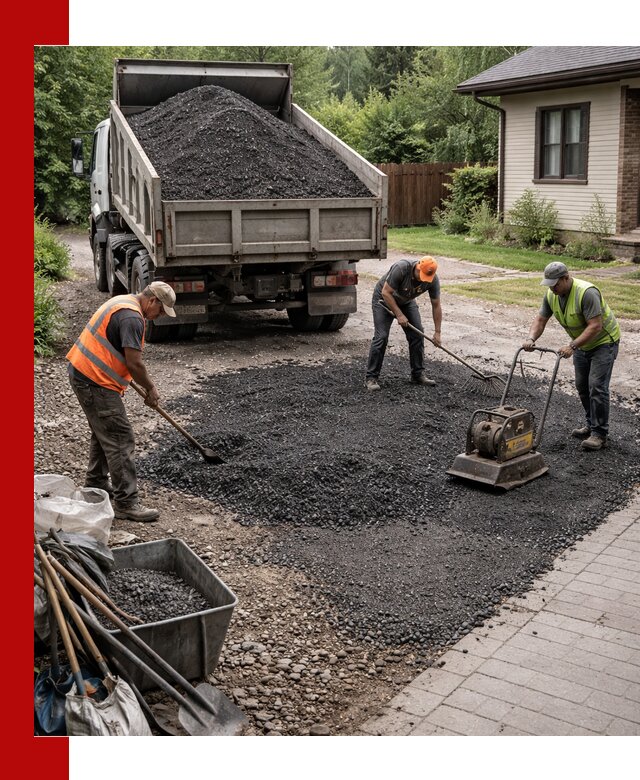 Асфальтовая крошка для двора с доставкой в Североморске